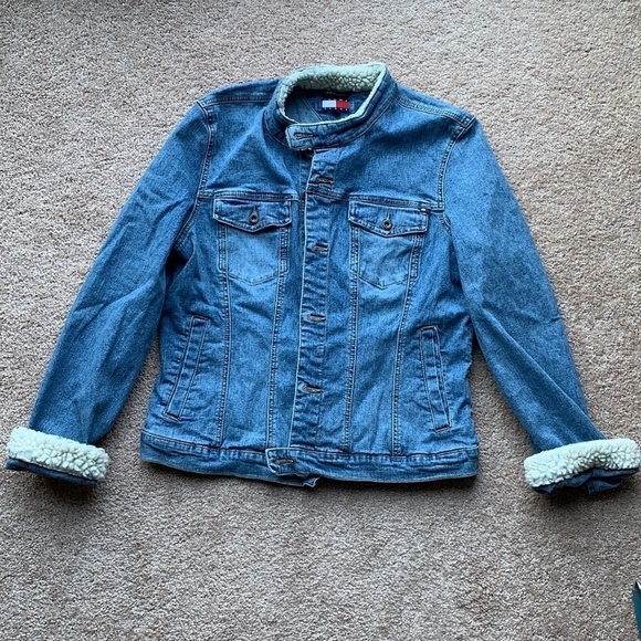 Tommy Hilfiger Tommy jeans jean jacket with sherpa - Picture 1 of 6